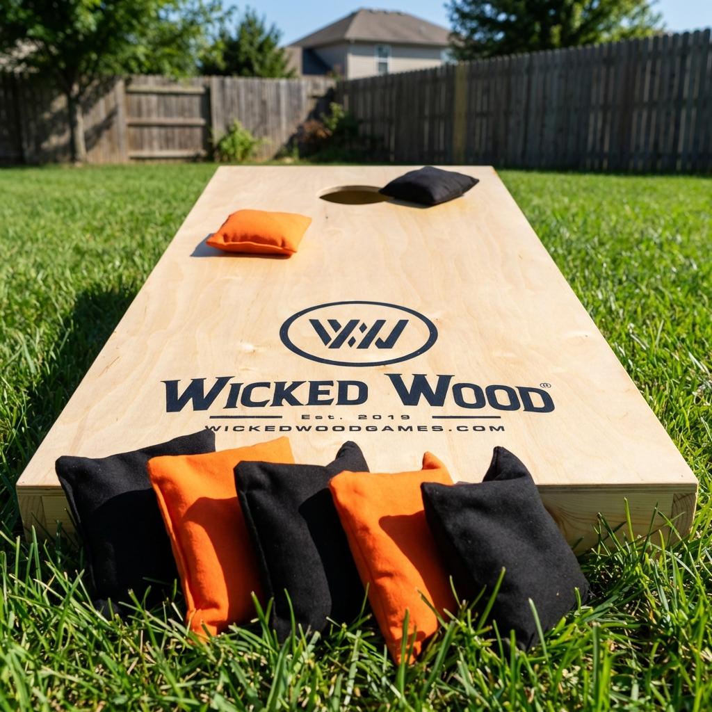 Cornhole Starting Kit - 120x60 - 1x Board / 2x4 Bags - detailfoto cornhole zakjes