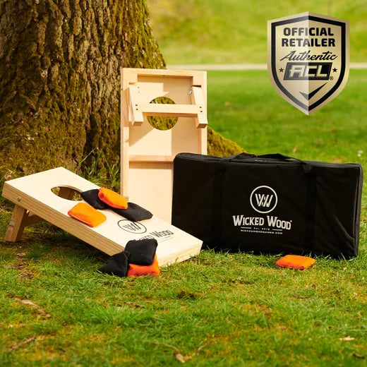 Cornhole Set Mini - Wicked Wood - 10mm - detailfoto cornhole set