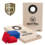 Cornhole Set - 90x60 - Black Red Zone Design - cornhole set kopen bij Wicked Wood Games