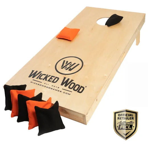 Cornhole Starting Kit - 120x60 - 1x Board / 2x4 Bags - cornhole zakjes kopen bij Wicked Wood Games