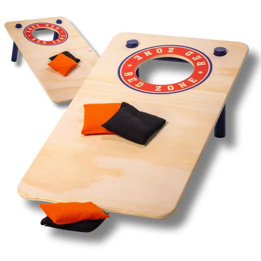 Cornhole Mini Set - Red Zone Style (60x30cm) - cornhole set afmetingen
