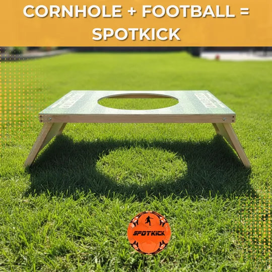 Custom Spotkick - Complete Set Eigen Design - Inclusief 2x boards / Voetbal / Draagtas in inclusief koffer - cornhole set
