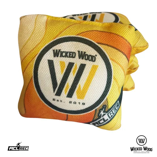 2x4 Cornhole Bags - ACL REC Premium - WW Premium Bags - zij-aanzicht cornhole zakjes