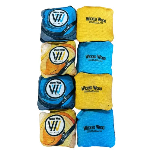 2x4 Premium Mini Cornhole Bags - REC - 9x9cm - zij-aanzicht cornhole zakjes