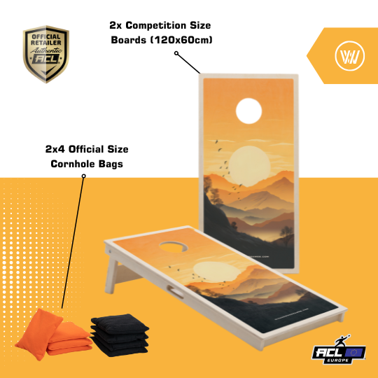 FOOTHILLS - Cornhole Set - 2 board / 2x4 zakjes - detailfoto cornhole zakjes