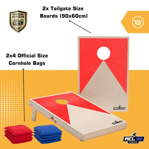 Cornhole Set - 90x60 - Red - specificaties en materiaaldetails