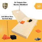 Cornhole Set - 90x60 - Blanco - Wicked Wood Games - specificaties en materiaaldetails