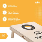 Cornhole Set - 90x60 - Black Red Zone Design - specificaties en materiaaldetails