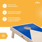 Cornhole Set - 90x60 - Blue - cornhole set bovenaanzicht