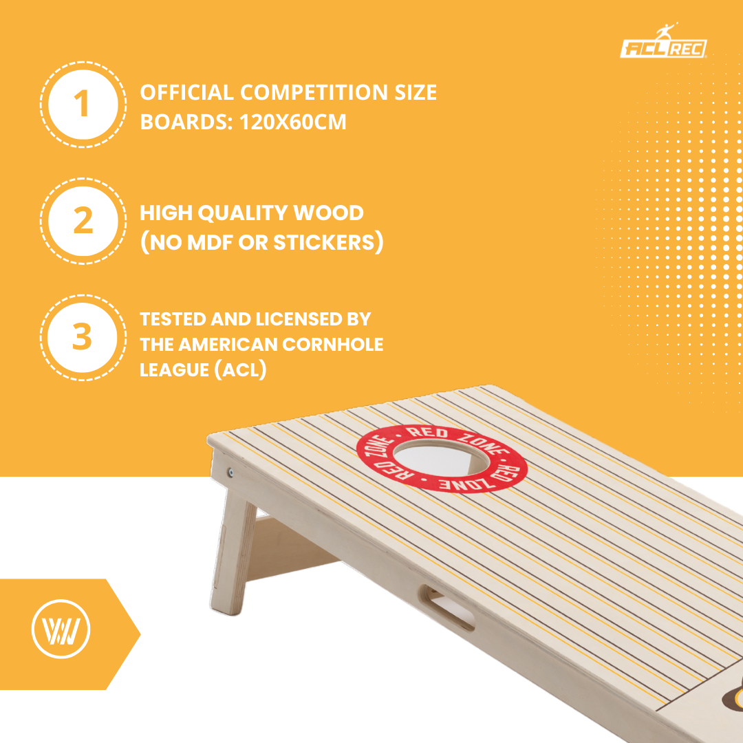 VINTAGE - Cornhole Set - 2 board / 2x4 zakjes - specificaties en materiaaldetails