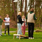 Cornhole Set - 90x60 - Black - cornhole set in gebruik
