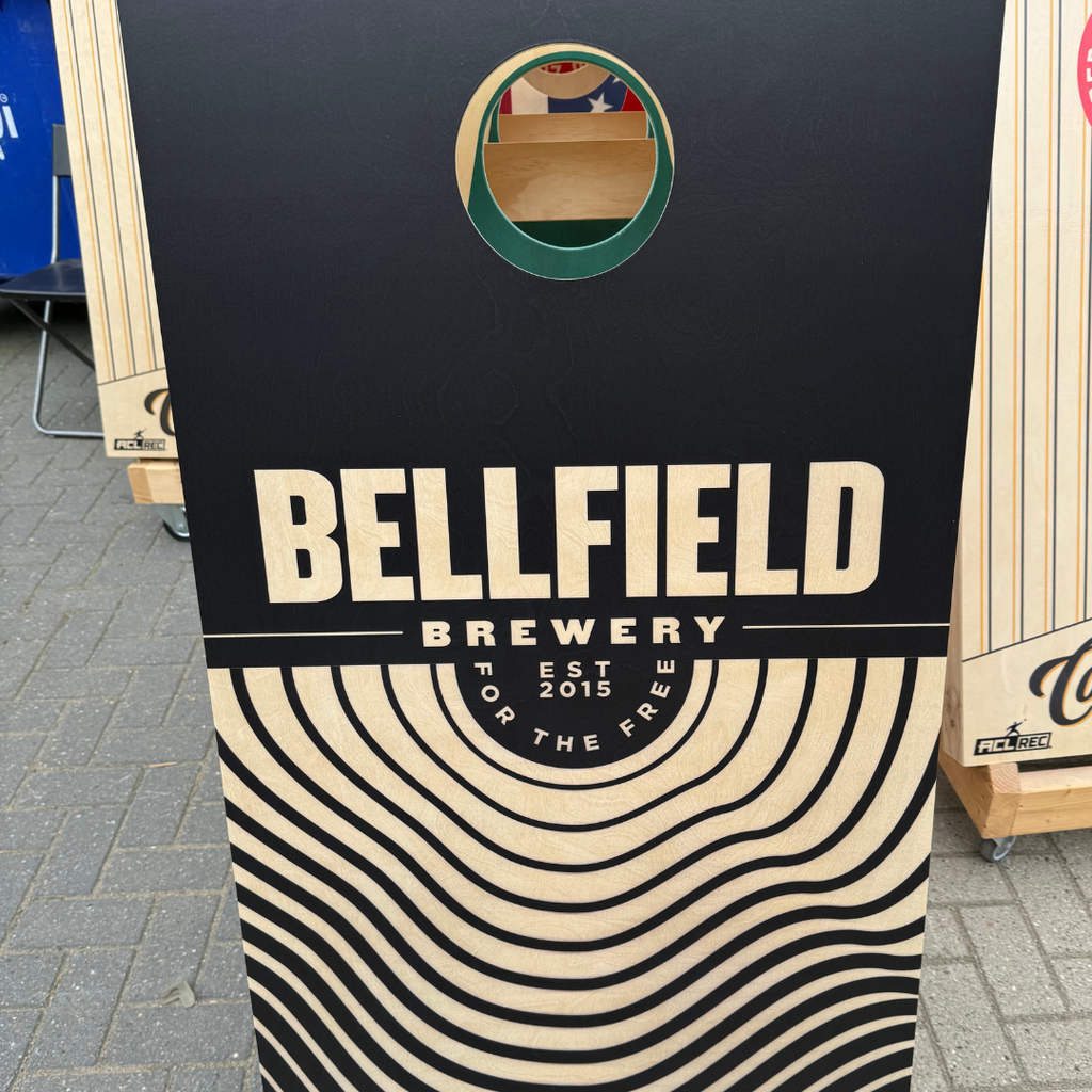 Cornhole Set met Eigen Design (Test Tjarco) Cornhole sets Wicked Wood Games