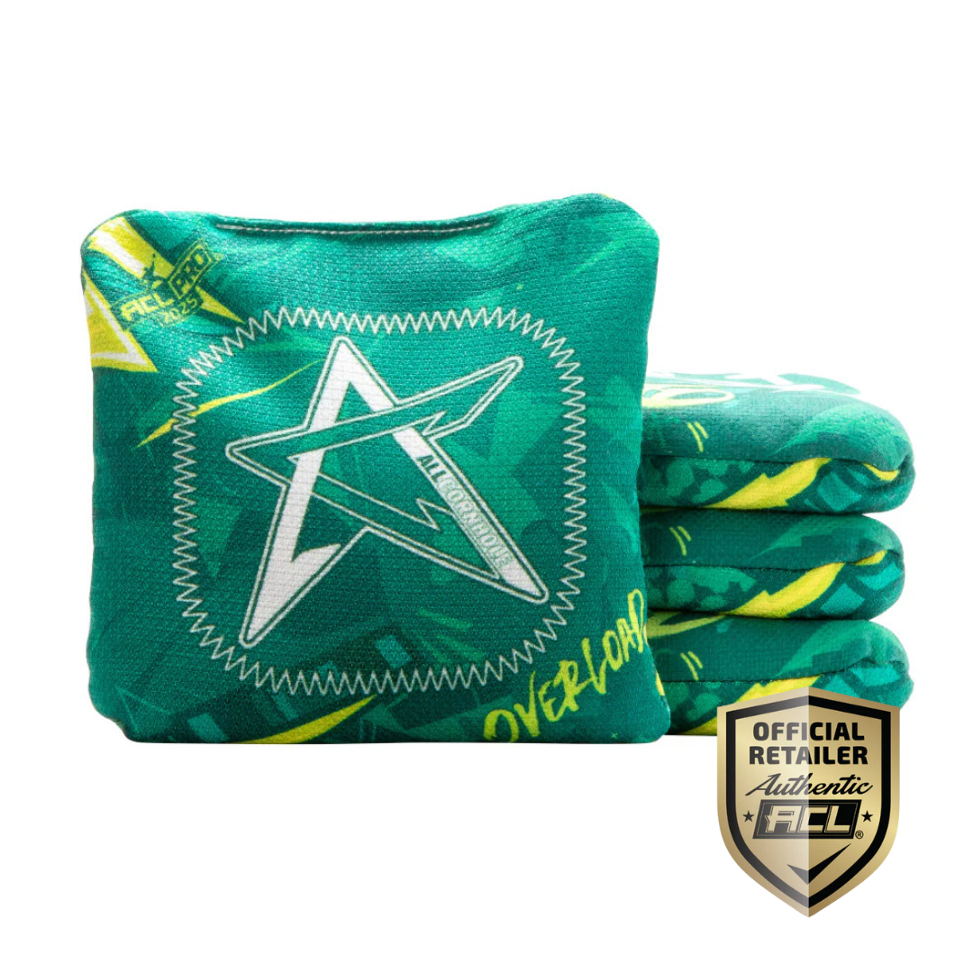 OVERLOAD 2025 - ACL PRO - 1x4 Cornhole Bags - cornhole zakjes bovenaanzicht