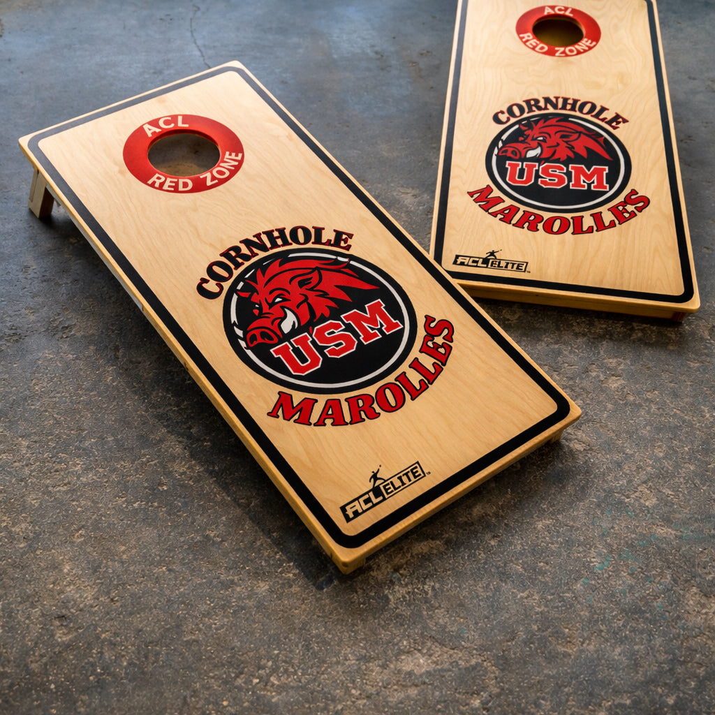 Official ACL Cornhole Boards for CLUBS - detailfoto cornhole set