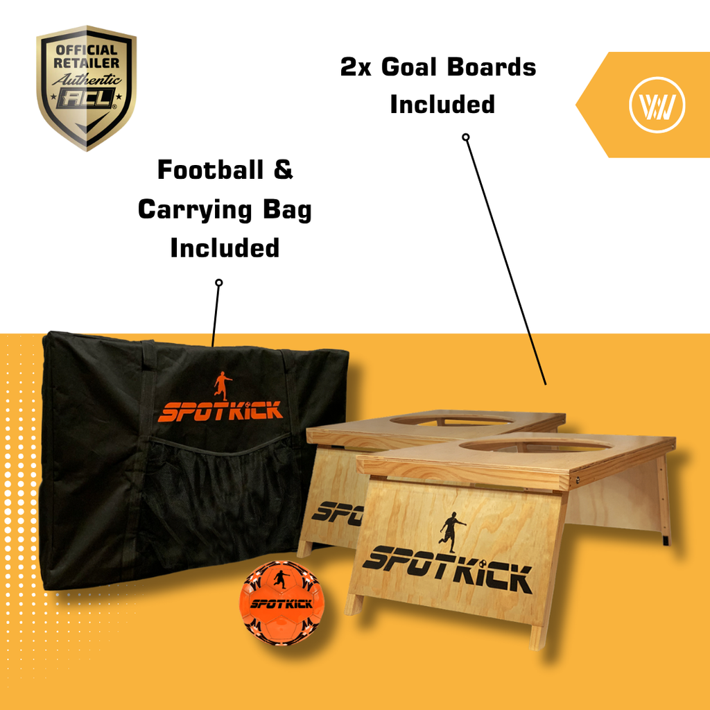 Custom Spotkick - Complete Set Eigen Design - Inclusief 2x boards / Voetbal / Draagtas - complete set inhoud
