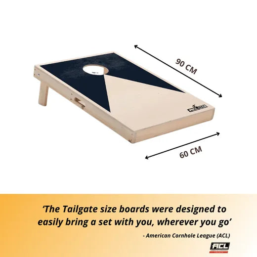 Cornhole Set - 90x60 - Black - detailfoto cornhole set