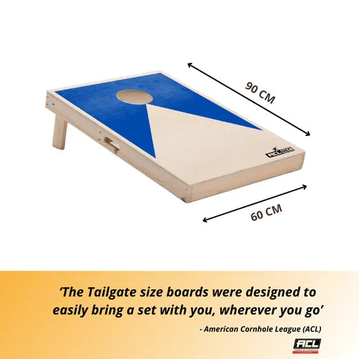 Cornhole Set - 90x60 - Blue - detailfoto cornhole set