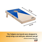 Cornhole Set - 90x60 - Blue - detailfoto cornhole set