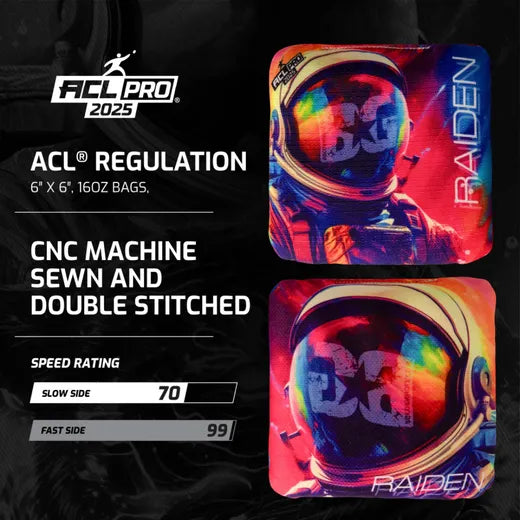 BG - Raiden - 2025 - ACL PRO - 1x4 Cornhole Bags - zij-aanzicht cornhole zakjes