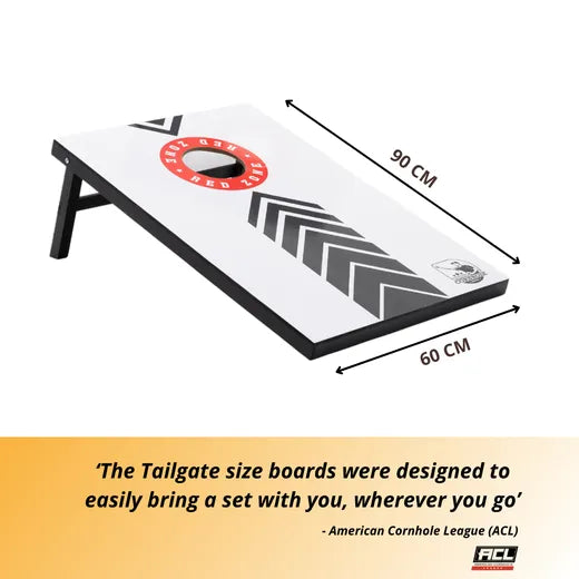 Complete Cornhole Set 90x60 - Red Zone - 2x4 Cornhole Zakjes - Incl Draagtas. inclusief koffer - professionele cornhole za...