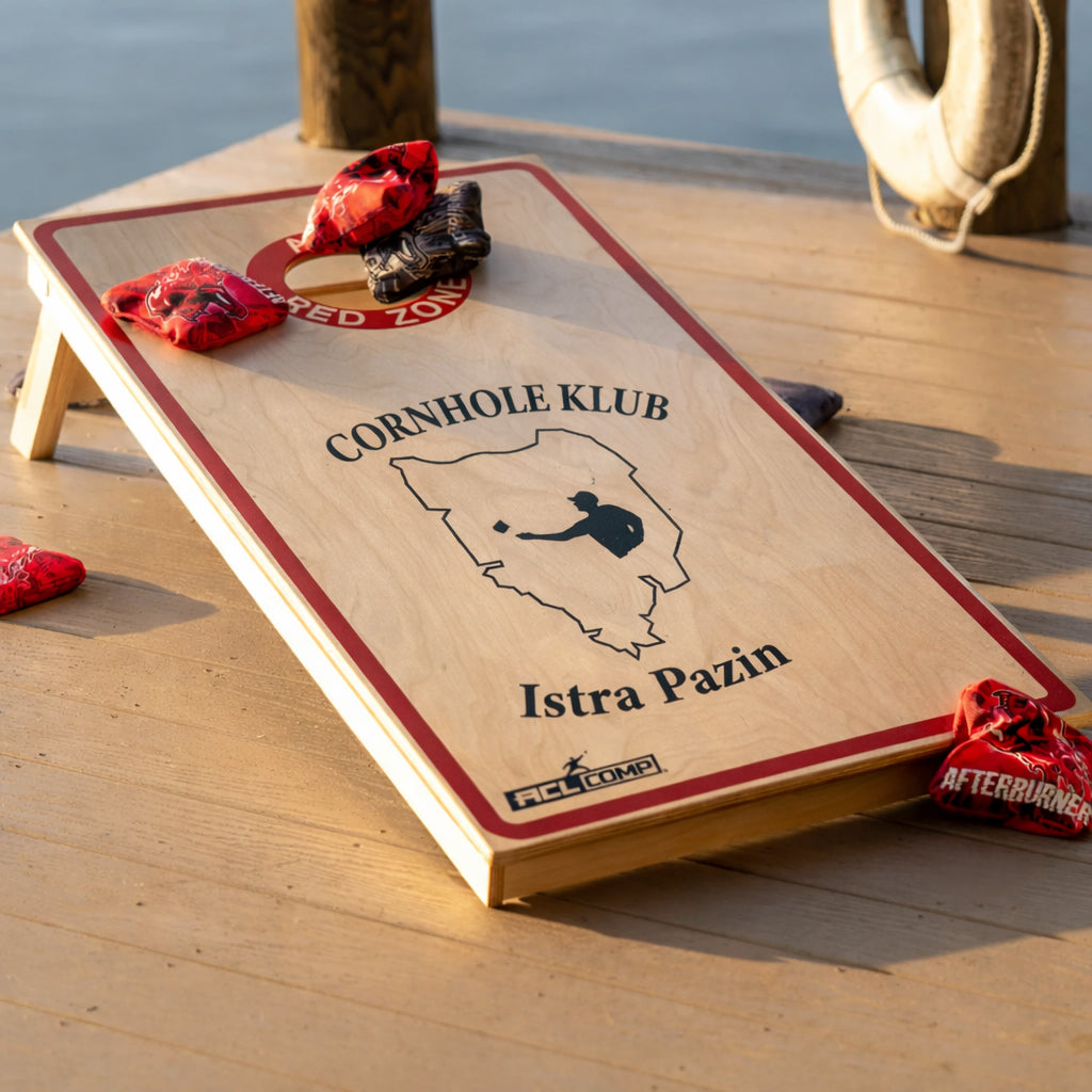 Official ACL Cornhole Boards for CLUBS - zij-aanzicht cornhole set