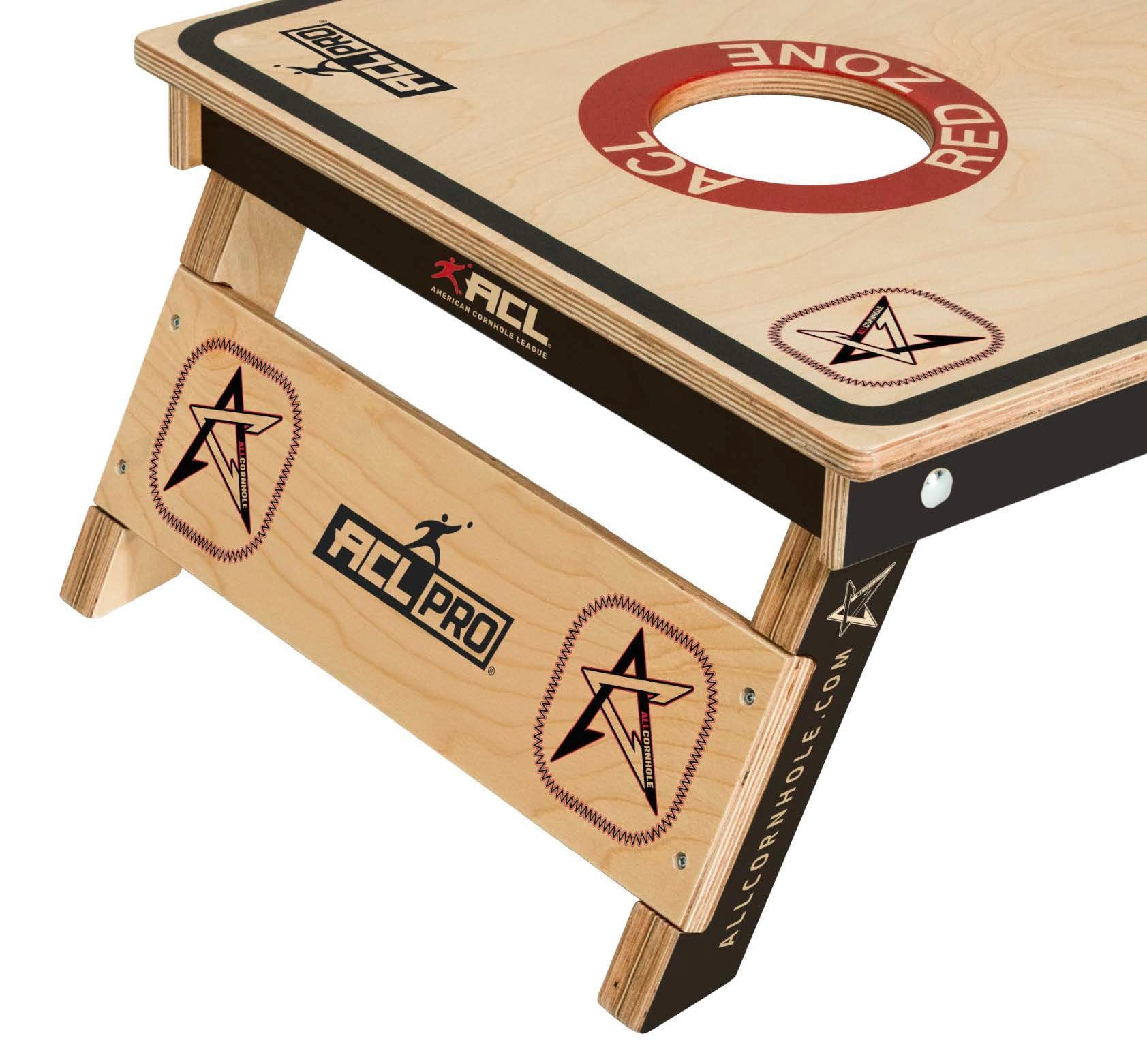 The Official ACL Pro Set 2026 - 120x60 - ACL Pro STAMP - zij-aanzicht cornhole set