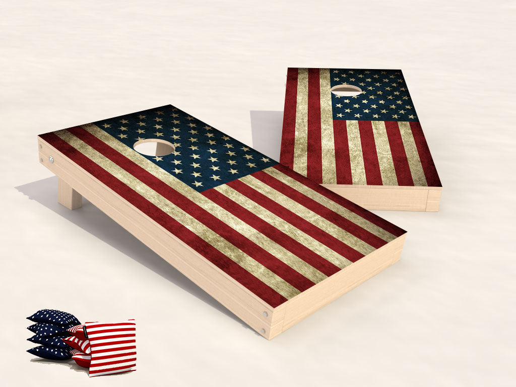 Cornhole Country Set - USA Package - 120x60cm - cornhole set kopen bij Wicked Wood Games