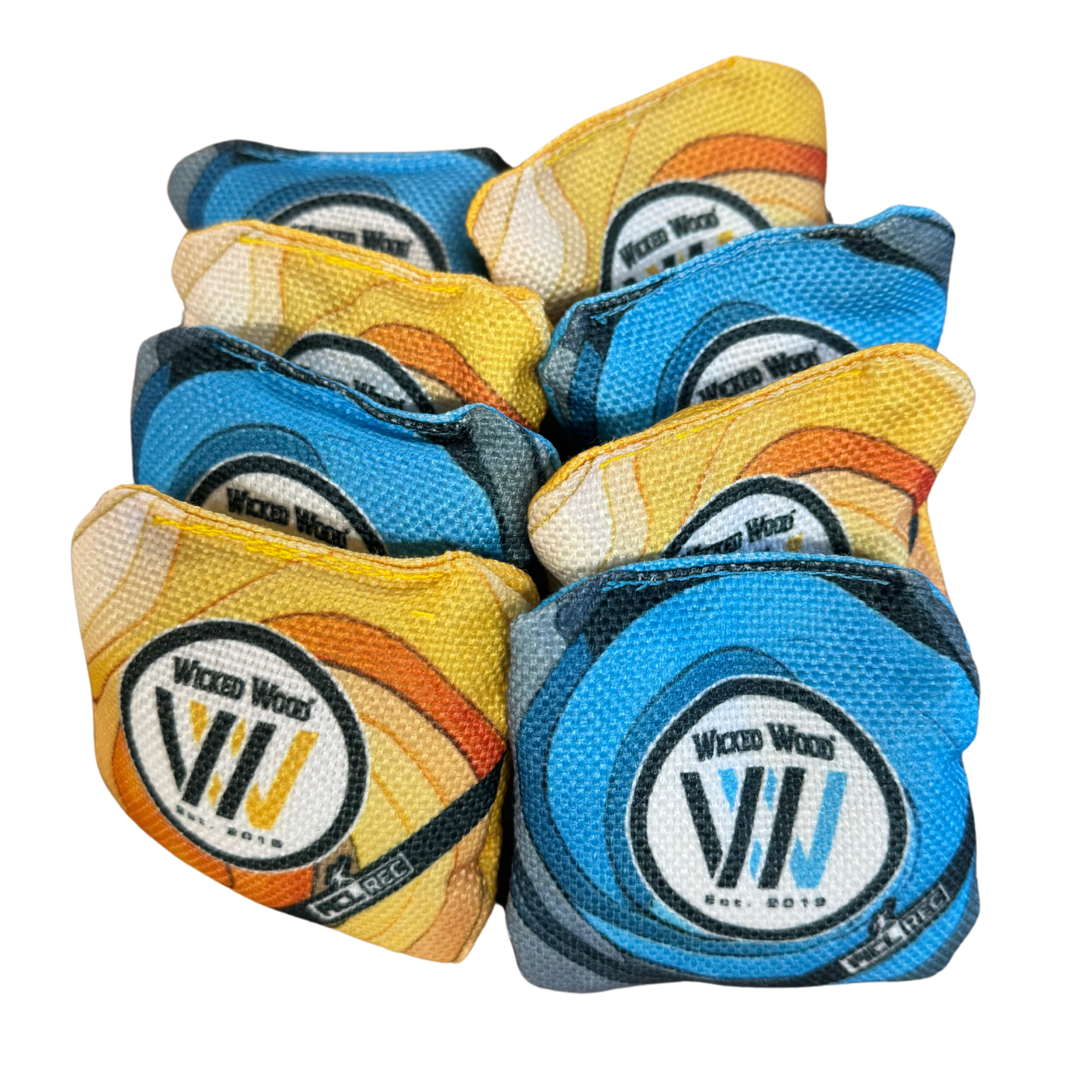 2x4 Premium Mini Cornhole Bags - REC - 9x9cm - cornhole zakjes kopen bij Wicked Wood Games
