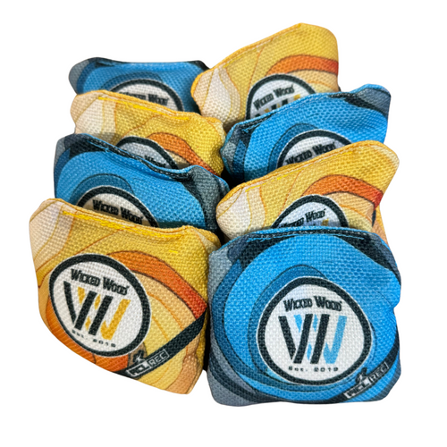2x4 Premium Mini Cornhole Bags - REC - 9x9cm - cornhole zakjes kopen bij Wicked Wood Games