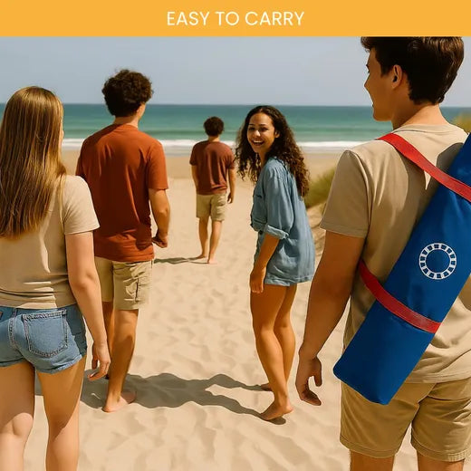 Cornhole Beach Set - 90x60cm - Red Zone - Incl 2x4 Cornhole Zakjes en Draagtas inclusief koffer - professionele cornhole z...