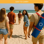 Cornhole Beach Set - 90x60cm - Red Zone - Incl 2x4 Cornhole Zakjes en Draagtas inclusief koffer - professionele cornhole z...