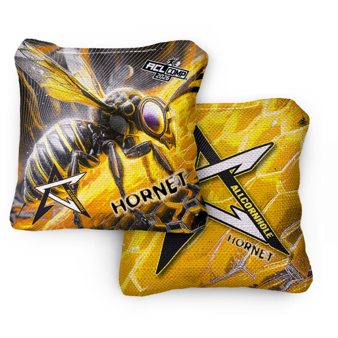 ALLCORNHOLE - HORNET 2026 - ACL COMP - 1x4 Cornhole Bags Yellow - professionele cornhole zakjes