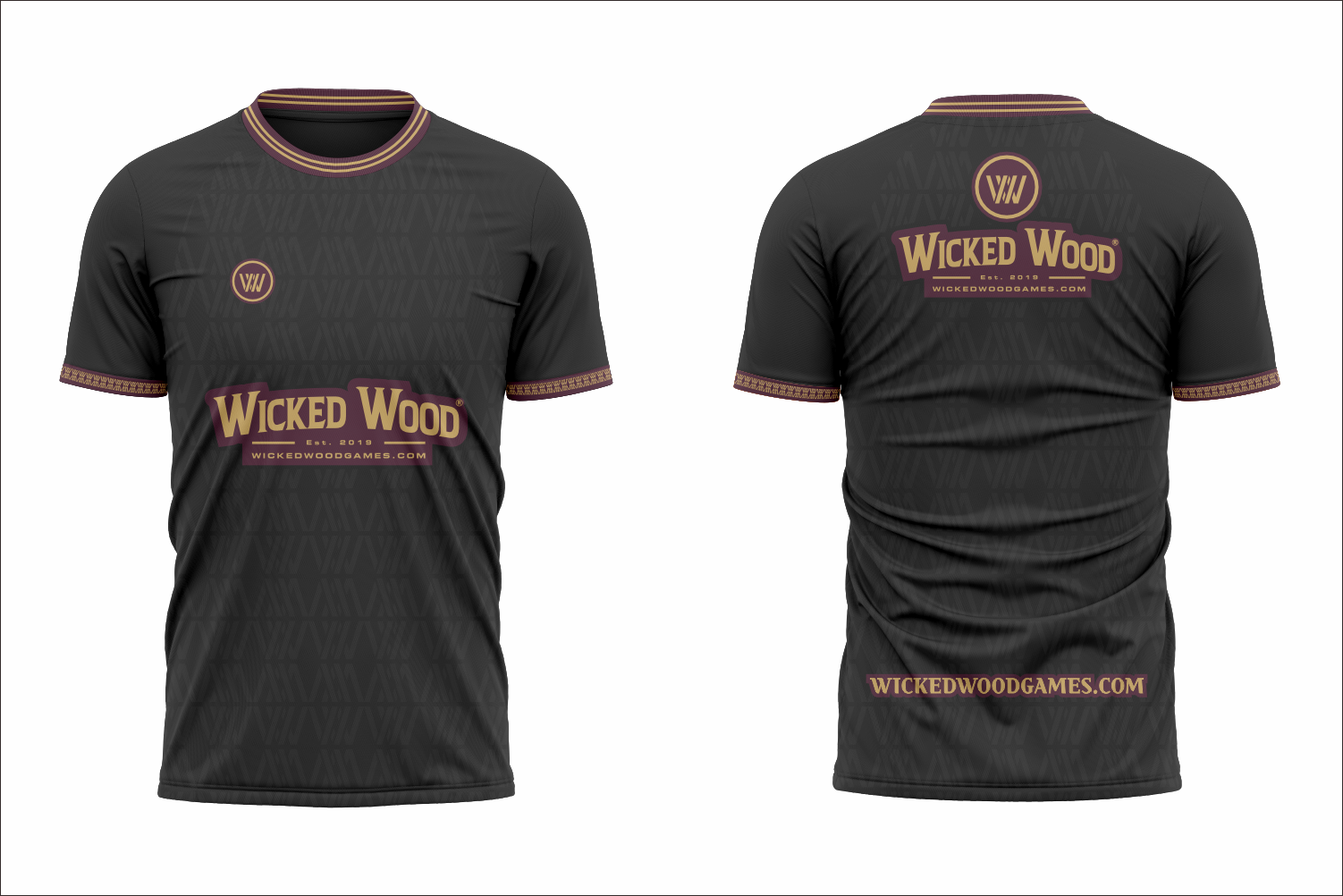 Wicked Wood 2026 Jersey - Black - sport jersey kopen bij Wicked Wood Games