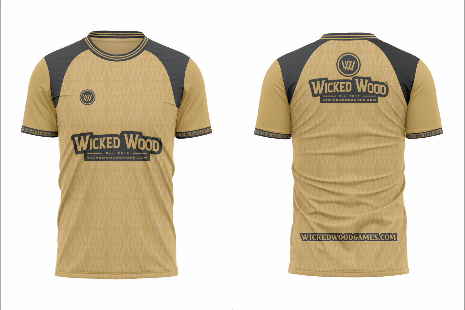 Wicked Wood 2026 Jersey - Gold - sport jersey kopen bij Wicked Wood Games