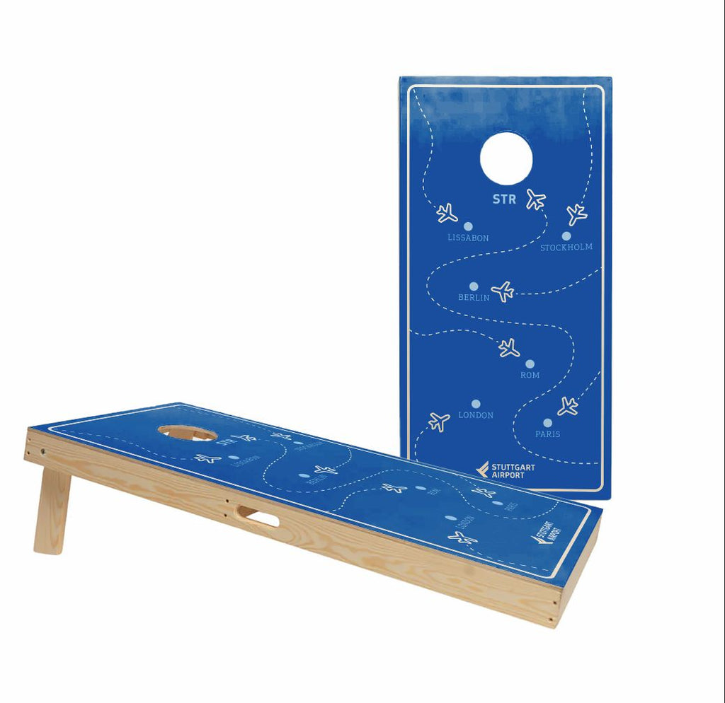 Cornhole Set met Eigen Design - cornhole set bovenaanzicht