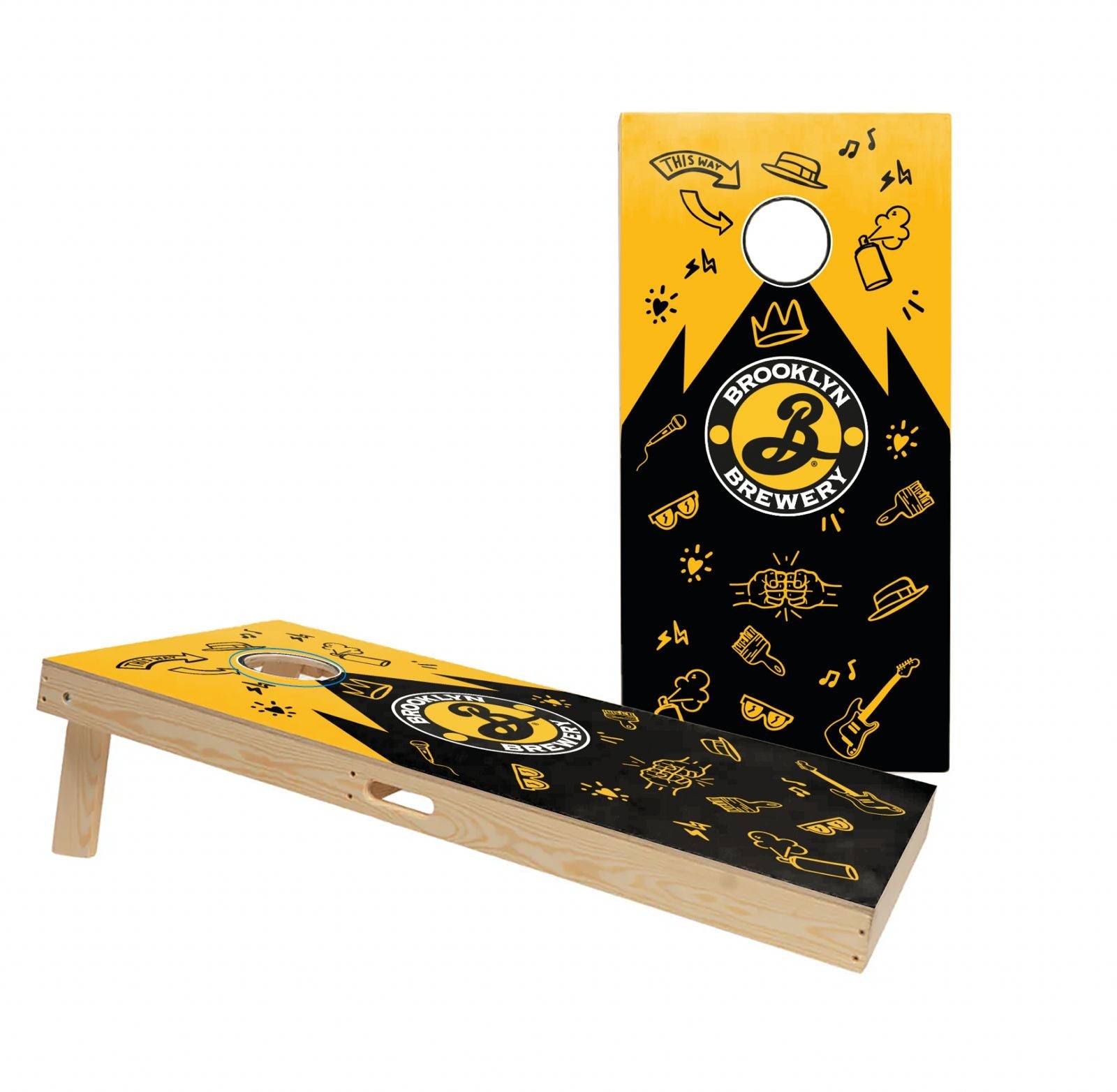 Cornhole Set met Eigen Design - kleur en ontwerp detail