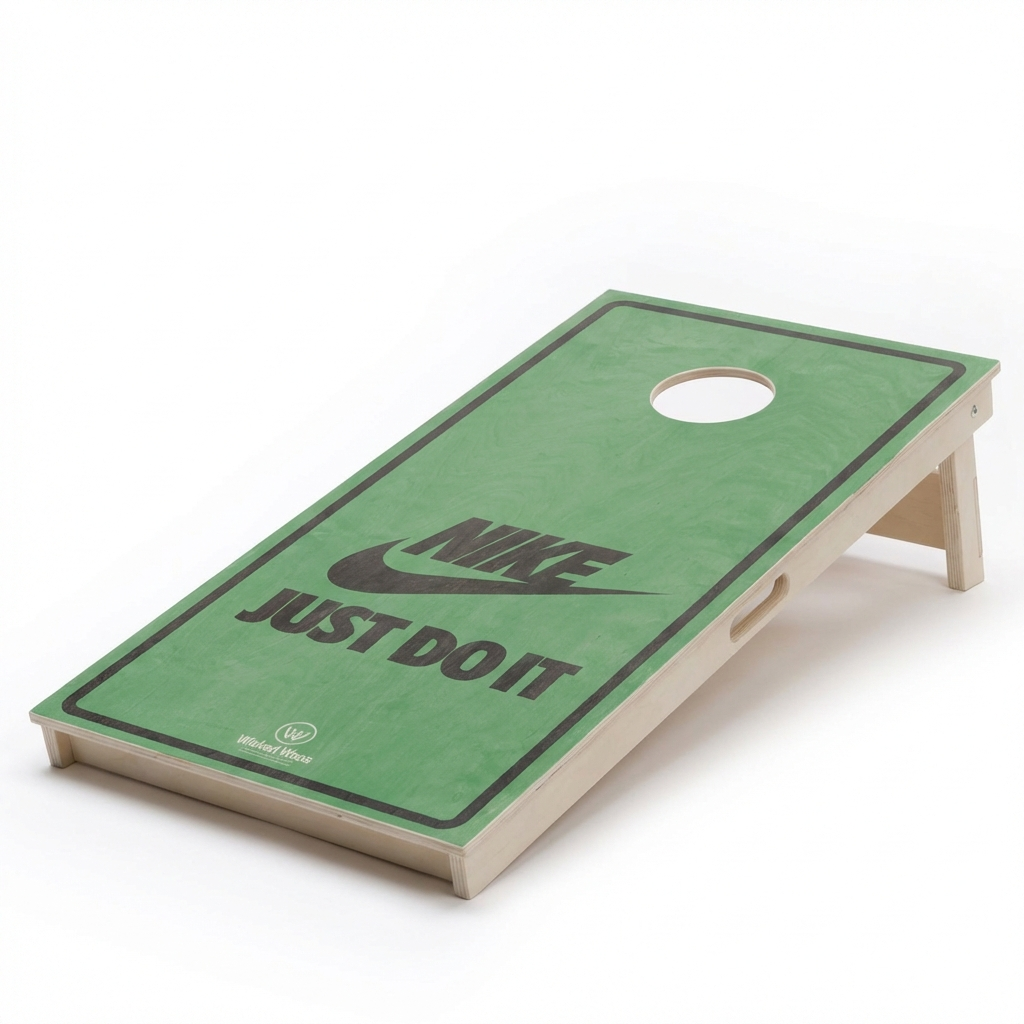 Cornhole Set met Eigen Design - Enkel Board - cornhole set kopen bij Wicked Wood Games