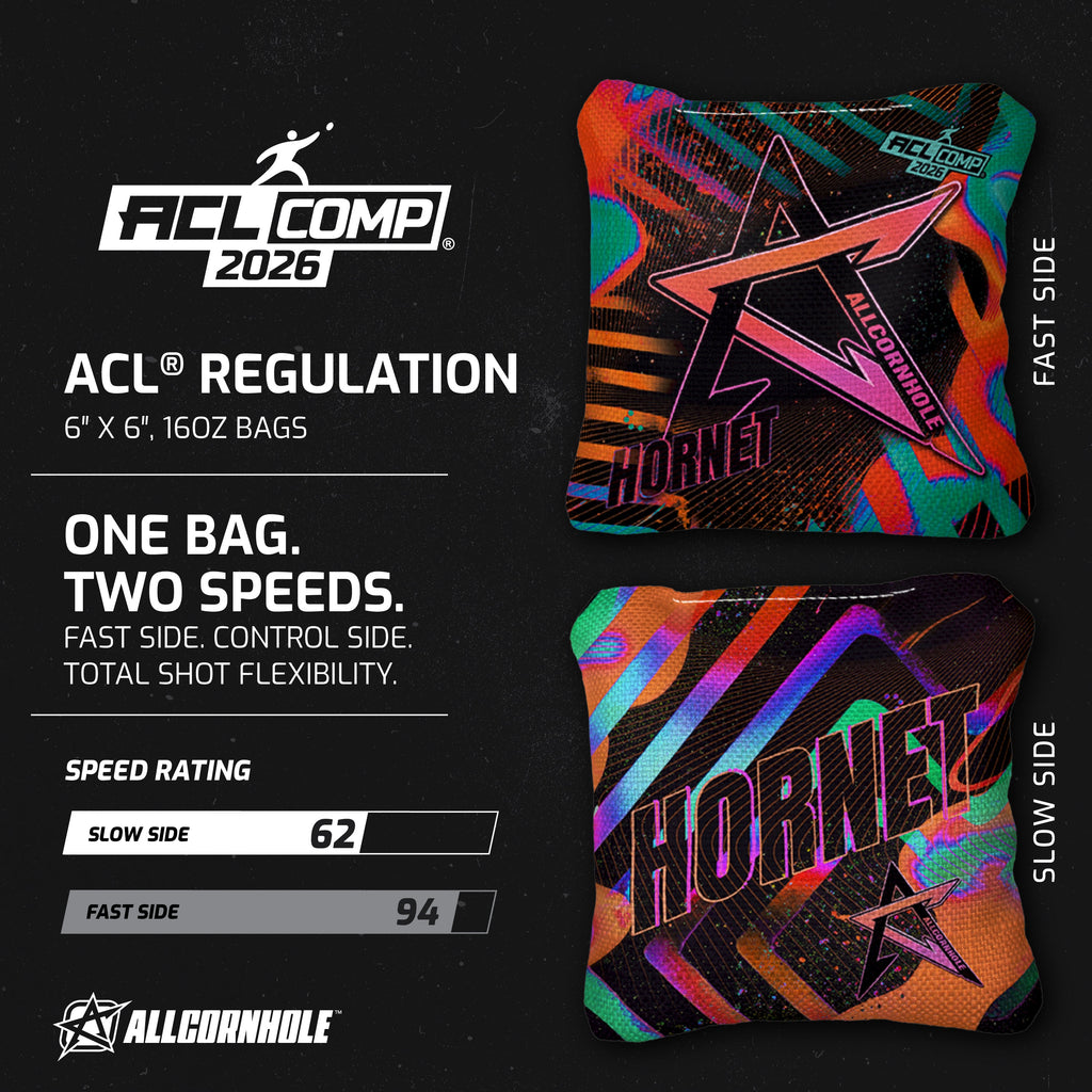 ALLCORNHOLE - HORNET 2026 - ACL COMP - 1x4 Cornhole Bags - cornhole zakjes afmetingen